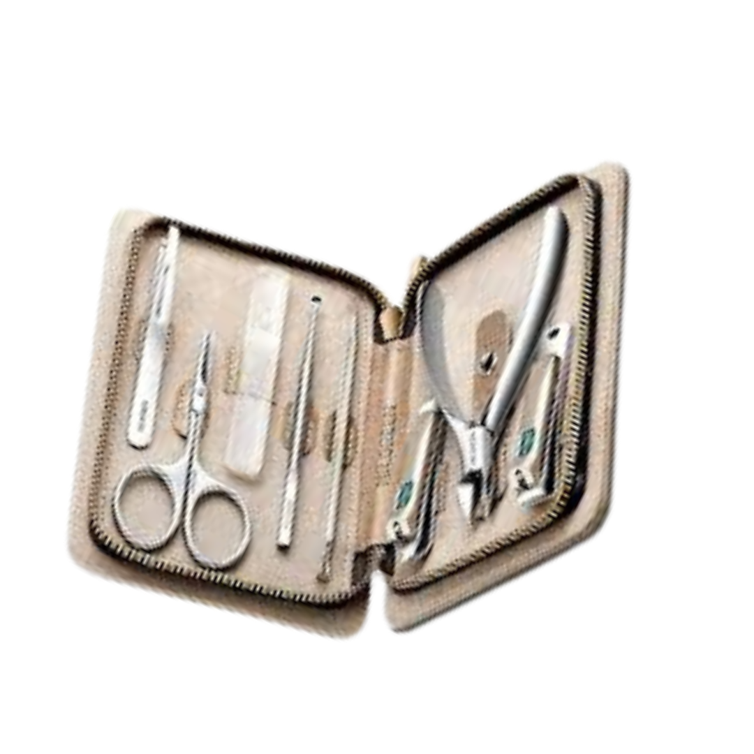 Juego de manicura 8 en 1(estuche plateado)