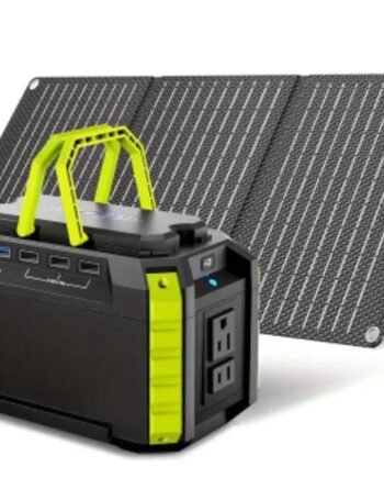 Estación de energía portátil DE 150 W con panel solar 30W